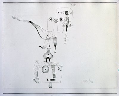 Een Caprice van Balans (tekening, 20e eeuw) door Paul Klee