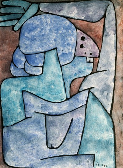 Een dame-lasteraar door Paul Klee