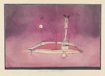Een afbeelding uit het boudoir, 1922 door Paul Klee