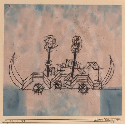 Oude stoomboot door Paul Klee