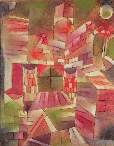 Architectuur bij het Raam door Paul Klee