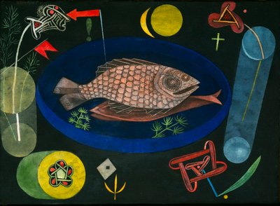 Rond de vis door Paul Klee