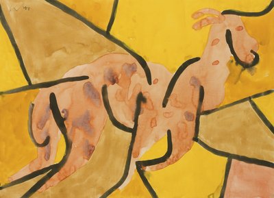 Bok die uitbreekt door Paul Klee