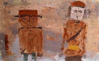 Bruid en Bruidegom in de Herfst van het Leven door Paul Klee