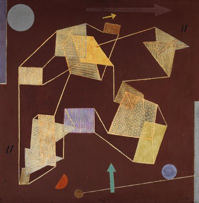 Drijfvermogen en verplaatsing (zweven) door Paul Klee