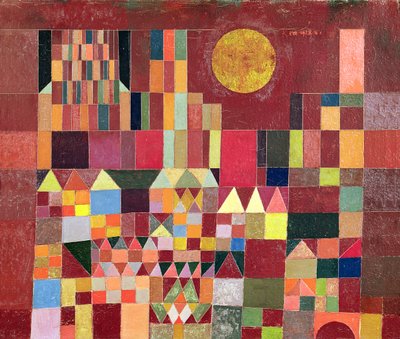 Kasteel en zon door Paul Klee