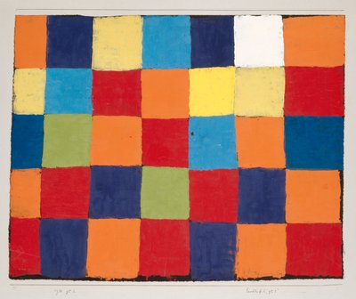 Kleurtabel "Qu 1" door Paul Klee
