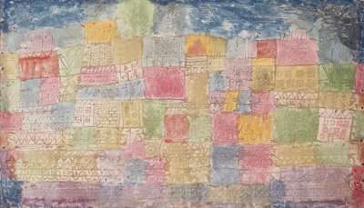 Kleurrijk landschap door Paul Klee
