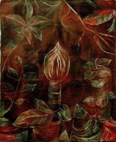 Decoratief plantenbeeld De knop door Paul Klee