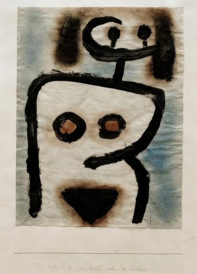 Een gezicht ook van het lichaam door Paul Klee