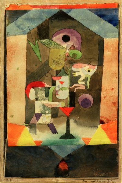 Herinneringsbeeld aan een conceptie door Paul Klee