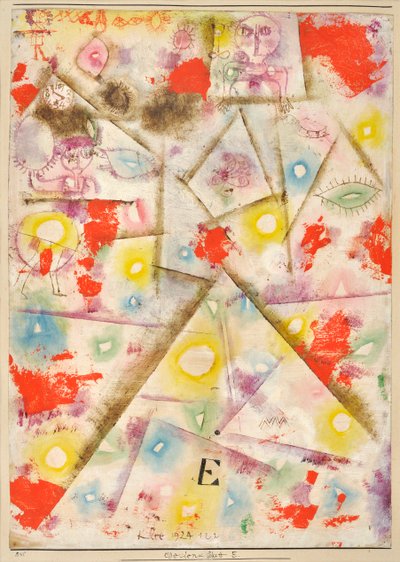 Herdenkingsblad E, 1924 door Paul Klee