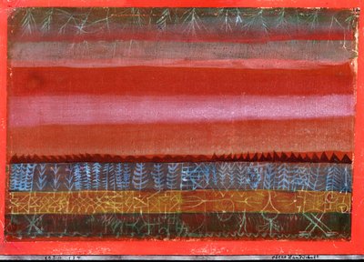 Vlak landschap door Paul Klee