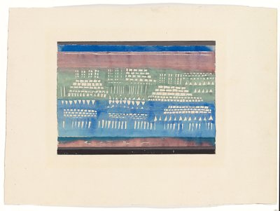 Fundamenten van K door Paul Klee