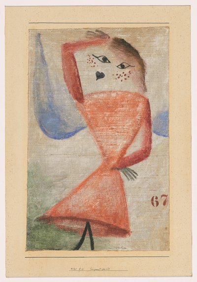 Fragment nr. 67 (Engel) door Paul Klee