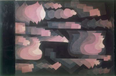 Fuga in rood door Paul Klee