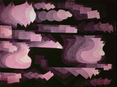 Fuga in Rood door Paul Klee