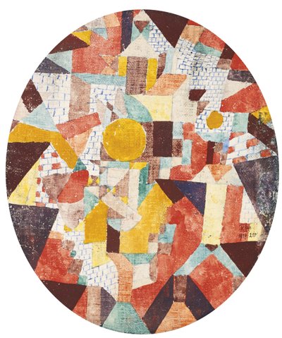 Volle maan binnen muren door Paul Klee