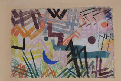 Spel van de krachten van Lech landschap door Paul Klee