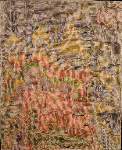 Tuin van het kasteel door Paul Klee