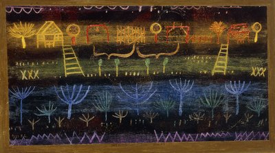 Tuin op het Niveau door Paul Klee