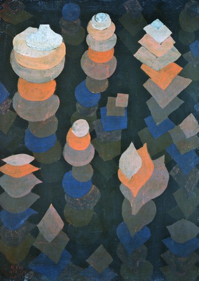 Groei van de nachtelijke planten door Paul Klee