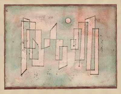 Grundfeste (Fundament) door Paul Klee