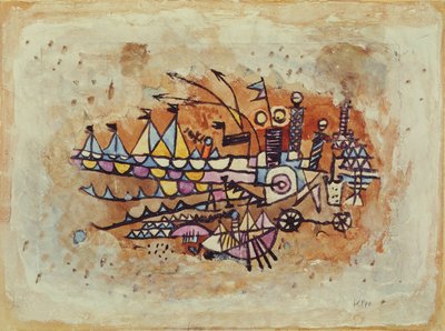 Havengezicht door Paul Klee