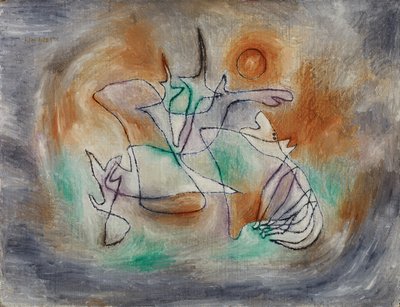 Huilende Hond door Paul Klee