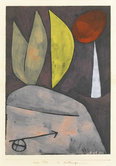 In positie door Paul Klee