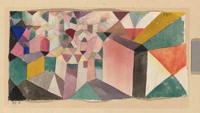 Inzicht in een stad door Paul Klee