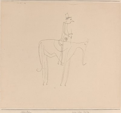 Komischer Reiter (Komische ruiter) door Paul Klee