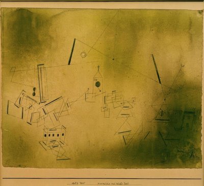 Kosmische en aardse tijd door Paul Klee