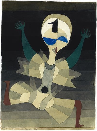 Loper aan de finish. 1921 door Paul Klee