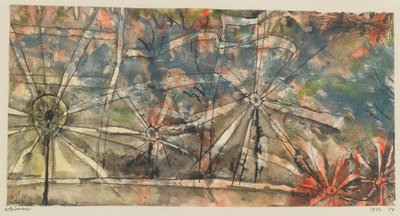 Lantaarn Straatlampen, 1912 door Paul Klee