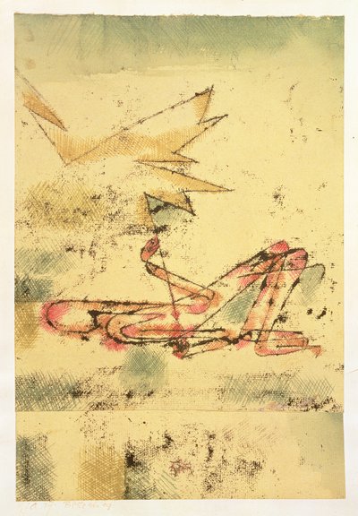 Blikseminslag door Paul Klee