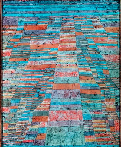 Hoofdweg en zijwegen door Paul Klee