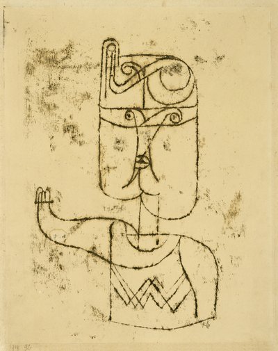 Mathematisches Bildnis door Paul Klee