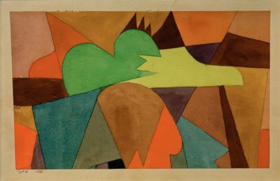 Met de bruine kant door Paul Klee