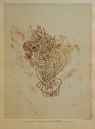Met de Bal II door Paul Klee