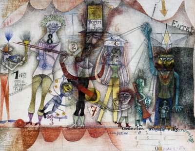 Muziek op de kermis door Paul Klee