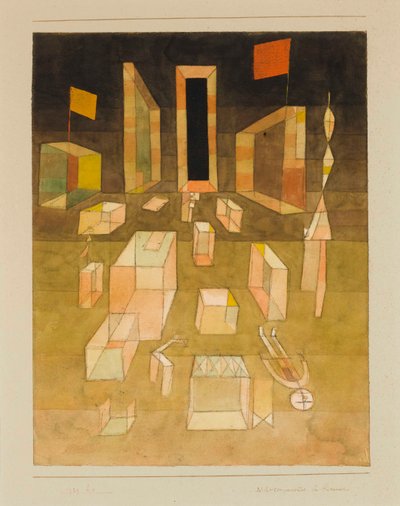 Niet-gecomponeerd in de Ruimte door Paul Klee