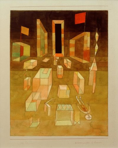 Niet-gecomponeerd in de ruimte door Paul Klee