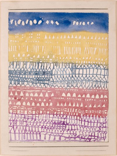 Overzicht van de oude stad, 1928 door Paul Klee