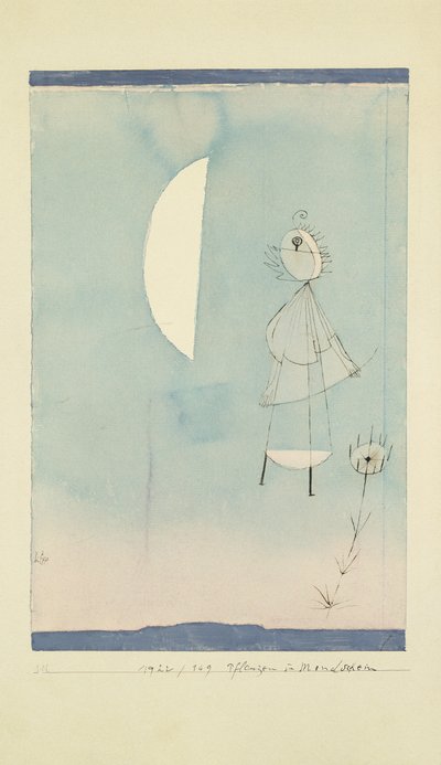 Planten in het Maanlicht door Paul Klee