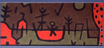 Vijver in een park door Paul Klee