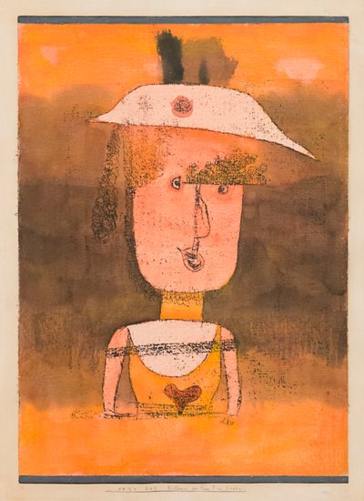 Portret van Frau P. in het zuiden door Paul Klee