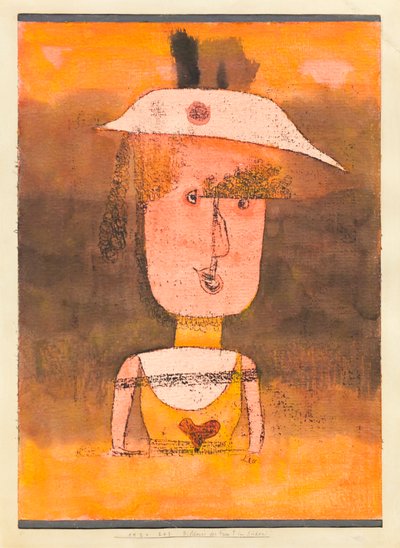 Portret van mevrouw P. in het zuiden door Paul Klee