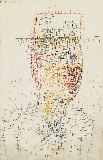 Portret van een Jonge Man door Paul Klee
