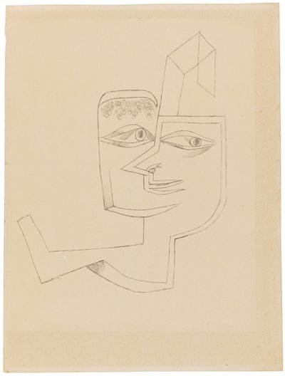 Portret van een coole vrouw, 1919 door Paul Klee